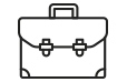 Outline icon of a briefcase next to the text MAXIMUM RECOVERY on a tan background