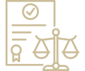 Contract and scales icon: Lease & Contract Disputes